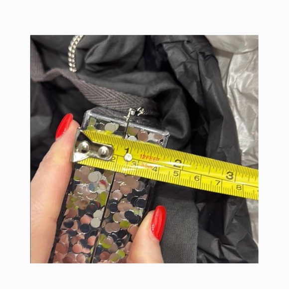 Emilio Pucci Rare Glitter Lucite 3-D Logo Box Clutch/Shoulder Bag - Picture 12 of 16